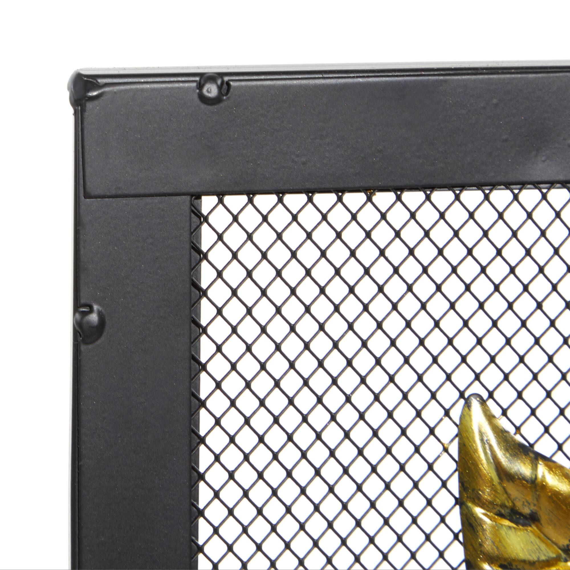 Metal Farmhouse Fireplace Screen